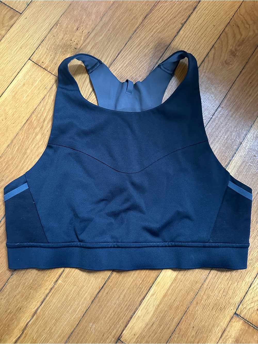 Brooks Black High-Neck Racerback Sports Bra